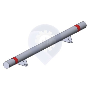 Колесоотбойник металлический КМ-2000/108х3 усиленный, прямой на ножках Колесоотбойник металлический КМ-2000/108х3 усиленный, прямой на ножках
