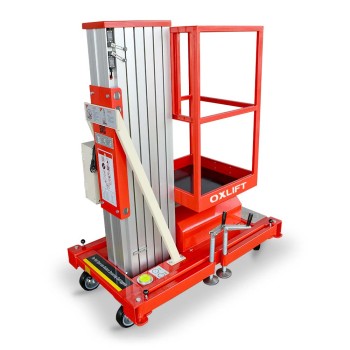 Телескопический одномачтовый подъемник ZX-1-060 OXLIFT 6000 мм 125 кг Телескопический одномачтовый подъемник ZX-1-060 OXLIFT 6000 мм 125 кг