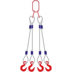 Строп канатный с 4 крюками 40Тх6М