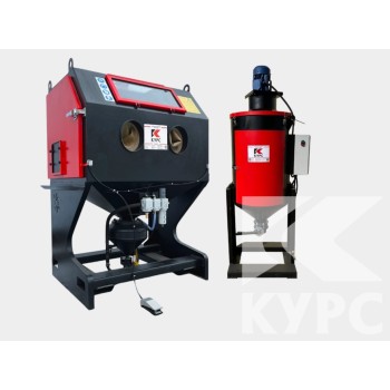 Пескоструйная камера PST-КСО-110-Н-ФВ-М, загрузка боковая левая