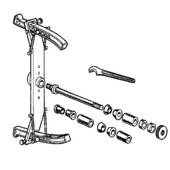 Универсальный адаптер стандарт для балансировки колес мотоциклов с диаметром ступицы 14-35 мм Универсальный адаптер стандарт для балансировки колес мотоциклов с диаметром ступицы 14-35 мм